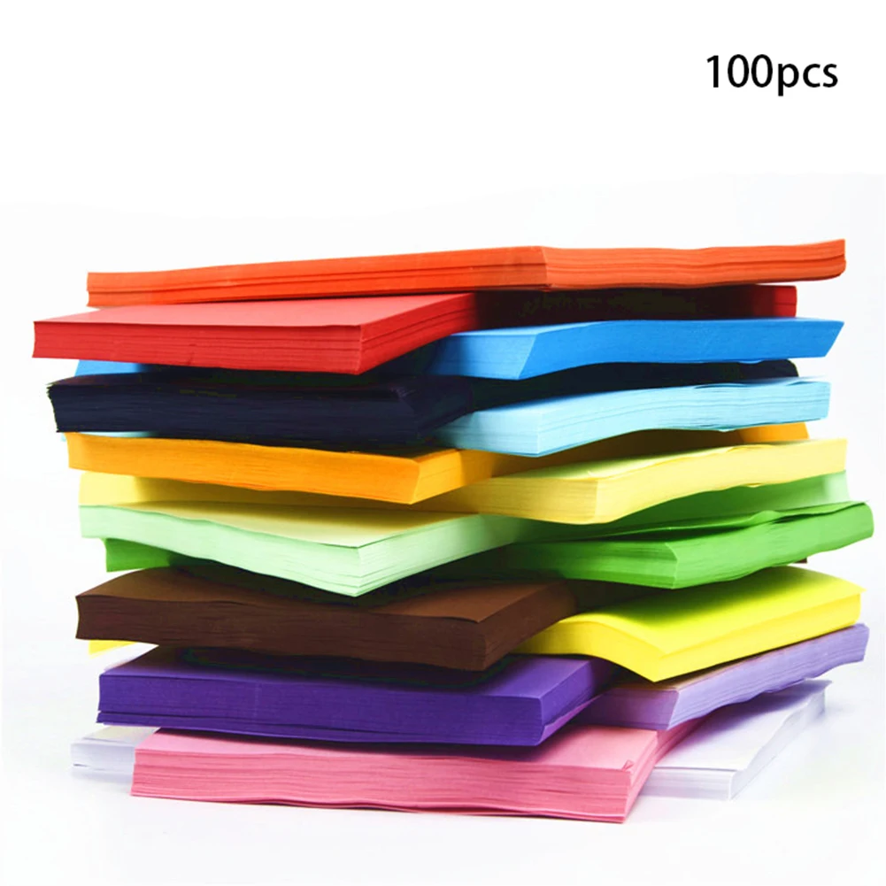 100 шт. многофункциональные Разноцветные бумажные принадлежности формата а4