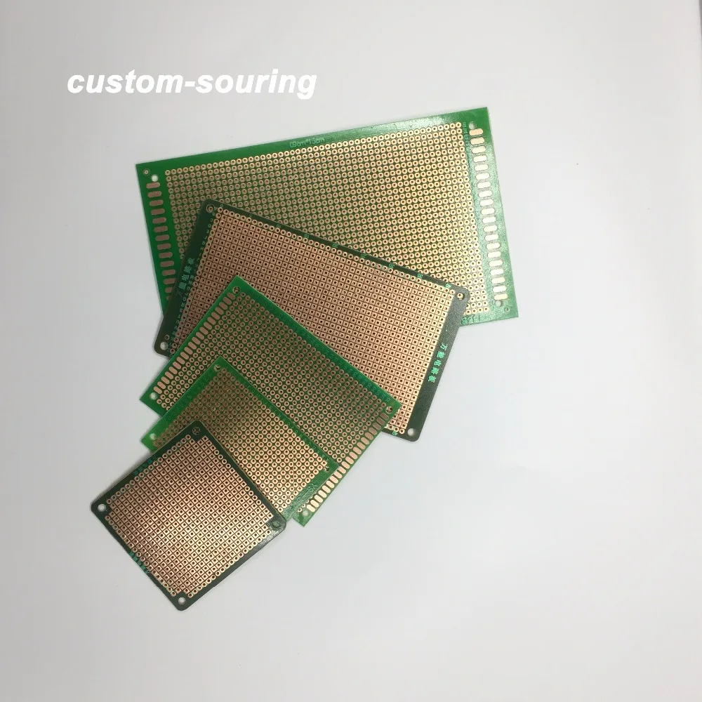 Бесплатная доставка 10 шт. pcb односторонний 5X7 6X6 7X12 9X15 7X9 Универсальный комплект