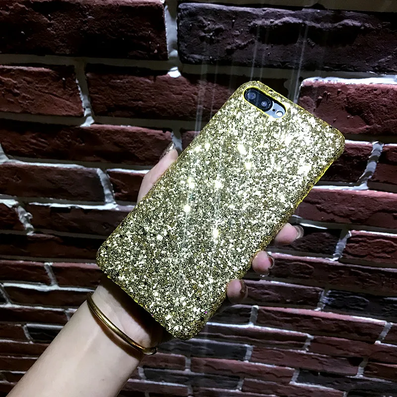 Жесткий чехол Ayeena с блестками и для iPhone X 7 7Plus Блестящий Защитный Kilifi 6 6S 8 8Plus XR XS