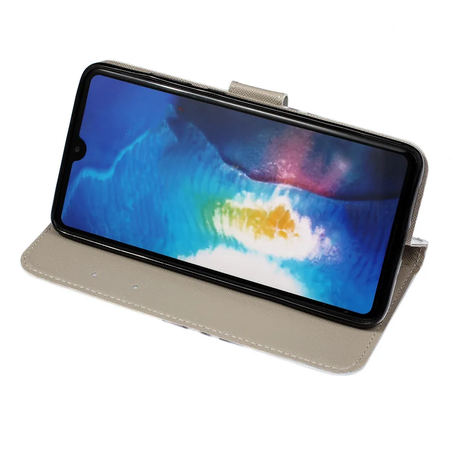 Чехол книжка из искусственной кожи с 3d рисунком для Huawei Mate20 lite Pro 20X