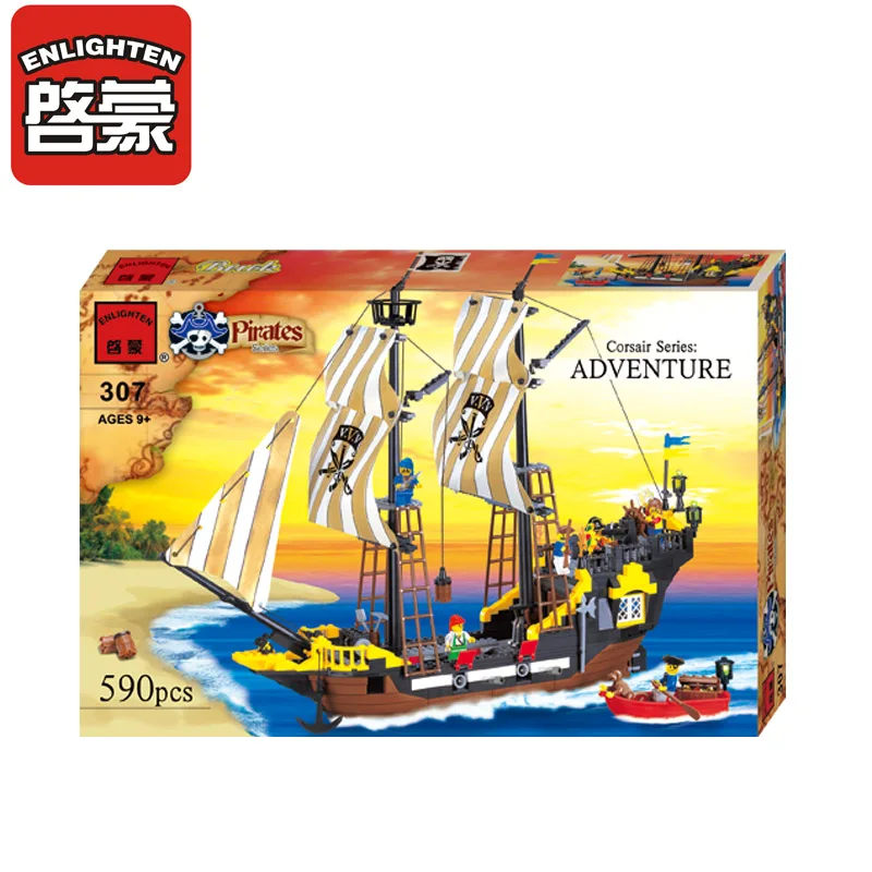 Enlighten модели Здание игрушка Совместимость с LEGO Лего Legos Конструктор E307 590 блок