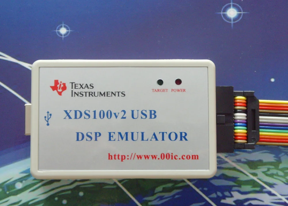 Эмулятор 00IC XDS100V2 USB2.0 TI DSP/ARM CCS4/5/6 XP/WIN7/8/10 поставляется с линией JTAG и USB-кабелем |