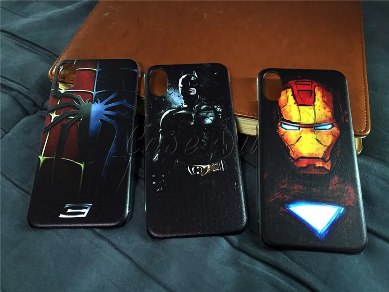 Чехол Marvel, Мстители, Супермен, чехол для iPhone X, 5S, 6, 6 S, 7, 8 Plus, паук Бэтмэн, Капитан Америка, чехол для телефона для iPhone 10