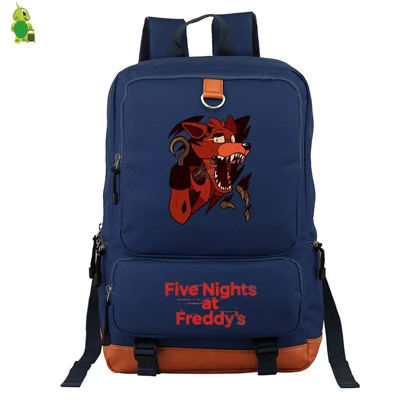 Рюкзак Five Nights At Freddy's 2 FNAF для женщин и мужчин, рюкзак для ноутбука, школьные сумки для подростков, мальчиков, девочек, парусиновые дорожные сумки - Цвет: 4