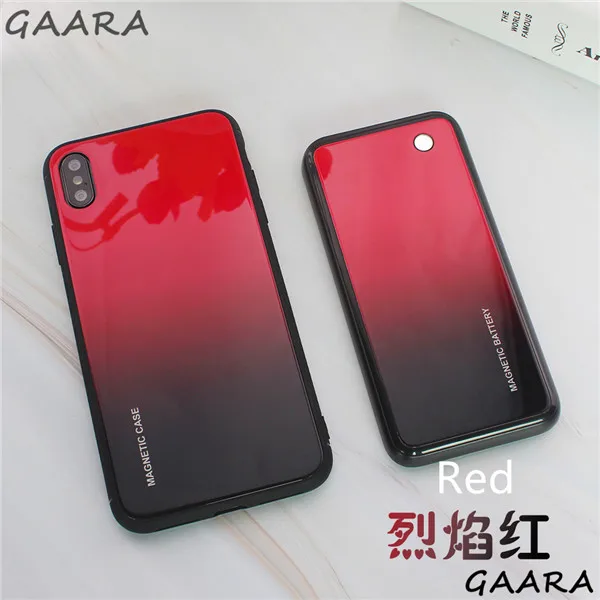 Внешний портативный чехол для зарядного устройства для xiaomi mi 9, ультратонкий магнитный беспроводной Чехол для зарядки аккумулятора для xiaomi mi 9, чехол - Цвет: red