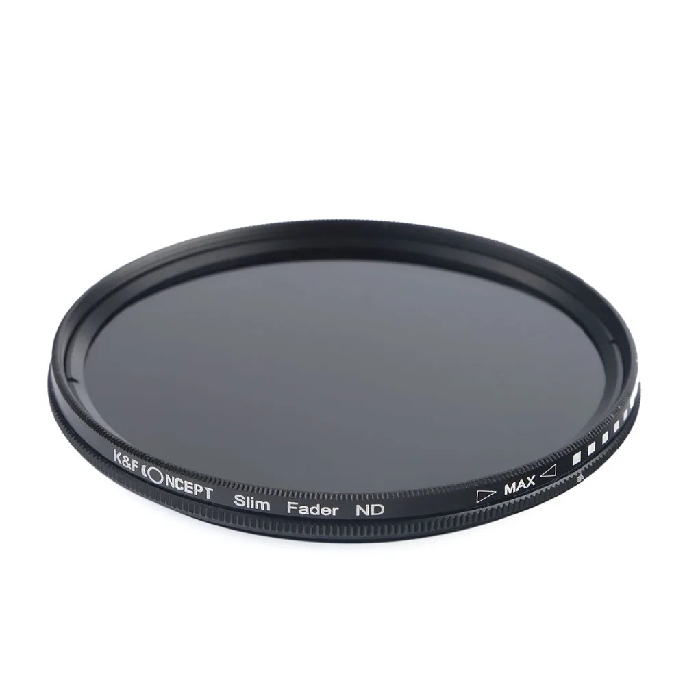 K&ampF CONCEPT 49MM 52MM 55MM 58MM 62MM 67MM 72MM 77MM Slim Fader Variable ND Lens Filter Adjustable ND2 to ND400 Neutral Density |