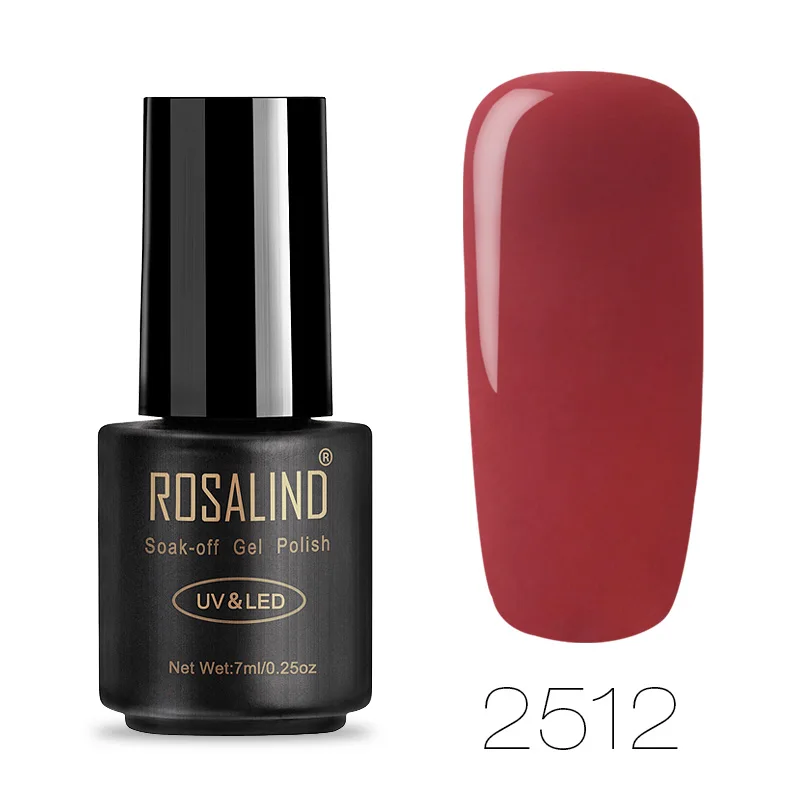 2512 ROSALIND UV набор гель-лаков для ногтей для маникюра Полиакриловый геллак Vernis полуперманентные УФ гибридные лаки для ногтей - Цвет: 2512