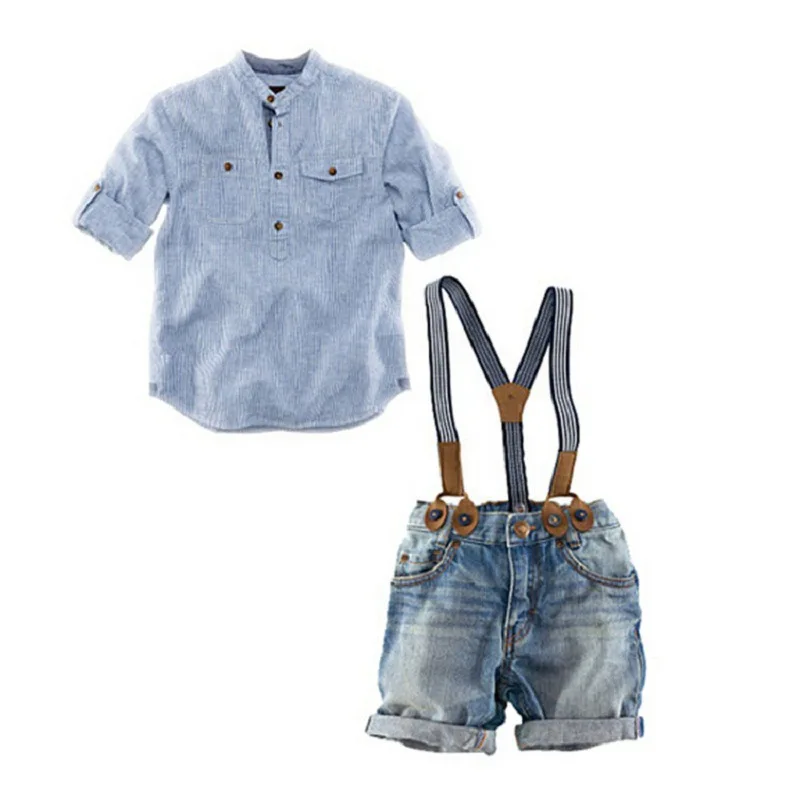 

Toddlers Boys Clothes Set Summer Baby Suit Shorts Shirt 1 2 3 5 Year Children Kid Clothes Suits Formal Wedding Party Costume