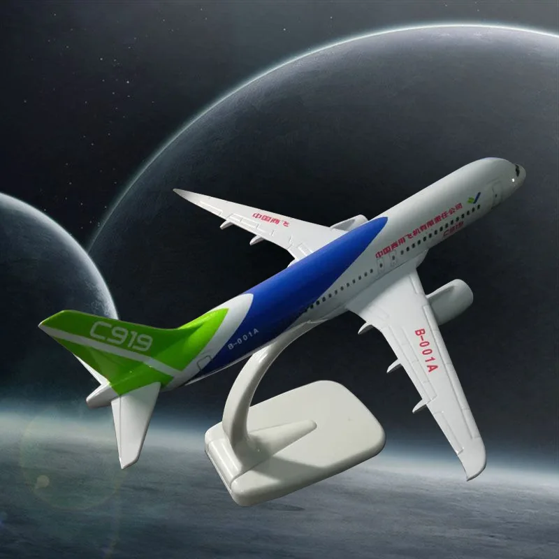 20 см C919 воздуха Китай модель самолета Бизнес Летающий из сплава авиакомпаний