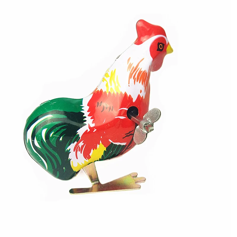 Clockwork Rooster Model Vintage Jumping Cock Tin Toys Classic Hobby Collectible Toy For Adult Children Funny Gifts | Игрушки и хобби