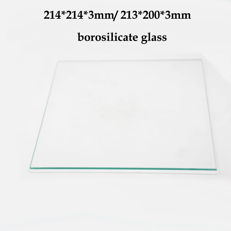 

3D Printer parts 214x214x3mm/213x200x3mm Borosilicate Glass Build Plate for Reprap Prusa heated bed