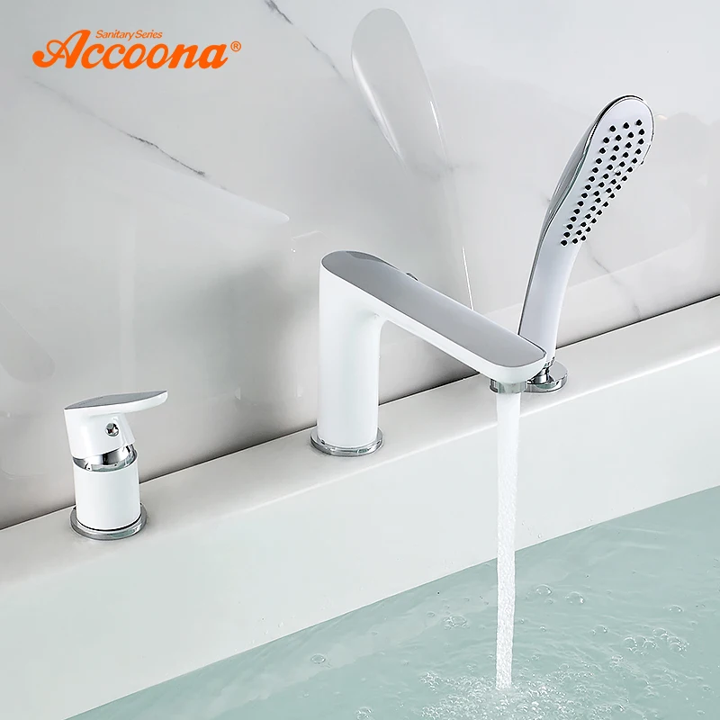 Смеситель для ванны Accoona A6519 кран Водопад крепление на поверхность|Смесители