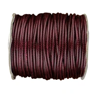 wax cord 3 5mm wine red white korea polyester waxed rope thread50yardsroll diy jewelry accessories bracelet necklace string