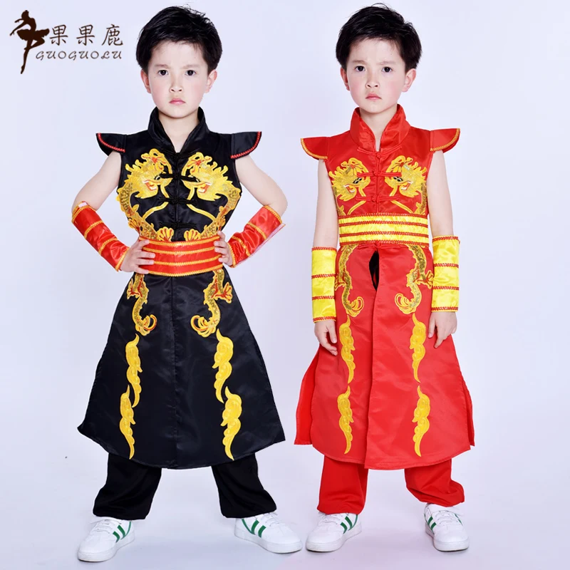 New children's classical dance costumes girls ink fan performance clothes exercise | Тематическая одежда и униформа