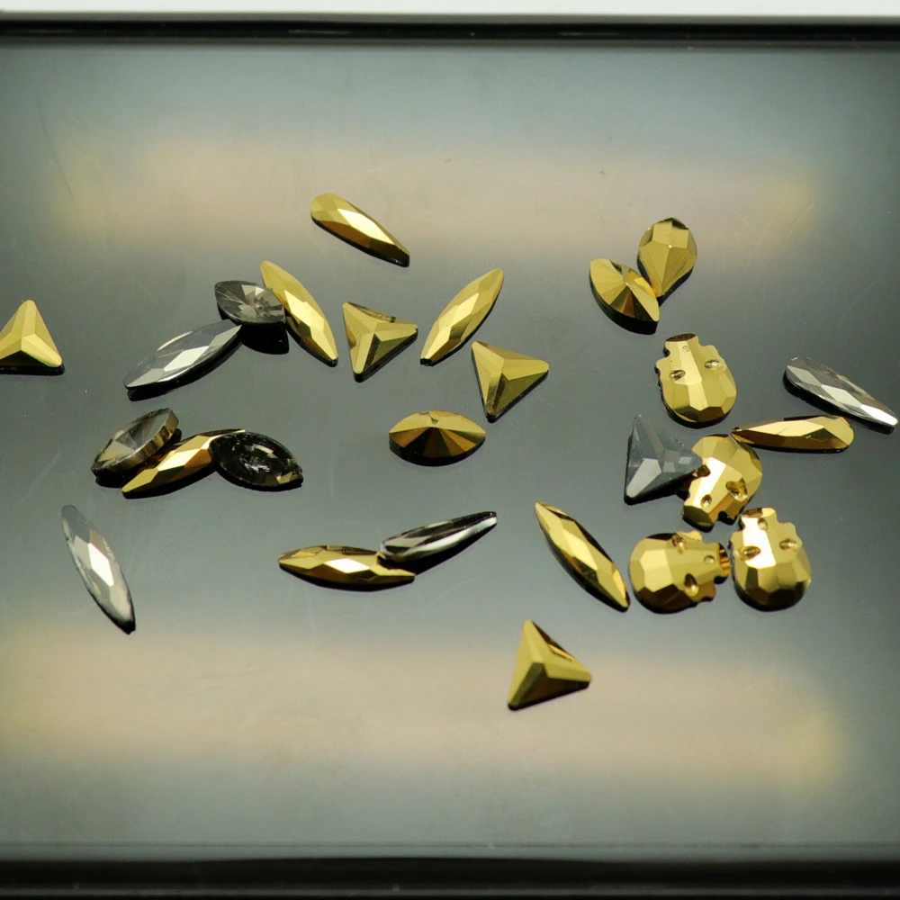 60 шт. кристаллы Камни для нейл арта художественного оформления ногтей ручная