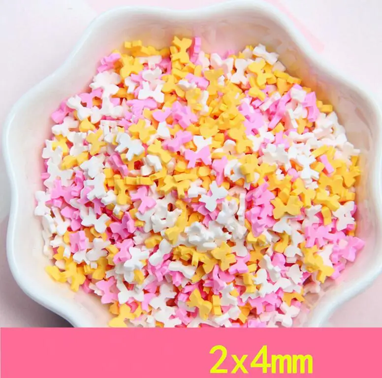 20g bowtie 20 г звезда галстук-бабочка с цветочным узором в форме сердца мягкая глина DIY аксессуары игрушки Поставки слаймов наполнитель для чистого пушистого слизи подарок игрушка для детей - Цвет: 20g bowtie
