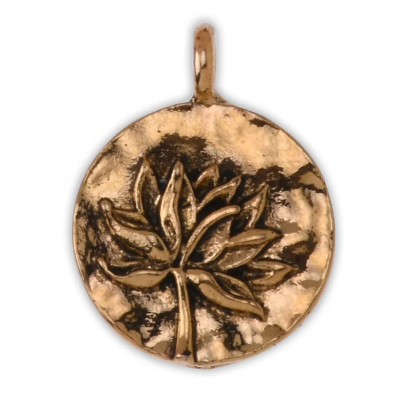 Круглые Подвески в виде лотоса 20 шт. 16 мм винтажная подвеска плавающая бирка йога