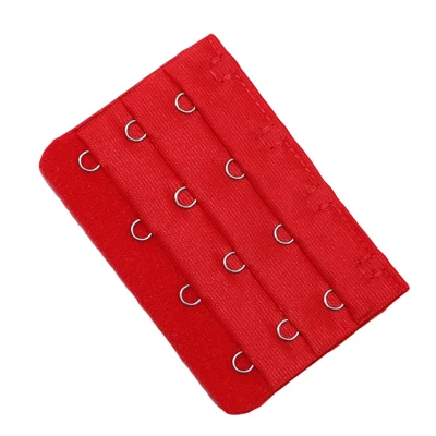 Red 4 buckle Бюстгальтер с пряжкой на спине, тонкий лифчик, удлиненная пряжка, 2 ряда, 3 пряжки, аксессуары для бюстгальтера, удлинитель, 5 шт./лот - Цвет: Red 4 buckle