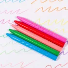 Нетоксичный пищевой карандаш, 6 цветов, Детские принадлежности для рисования пальцев, детский сад, легко стирается, развивающий, Детский рисунок pincel pintura