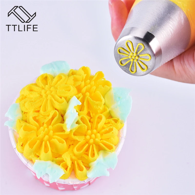 

27 style Russian Tulip Icing Piping Nozzles Stainless Steel Flower Cream Pastry Tips Nozzles Cupcake Cake Decorating Tools