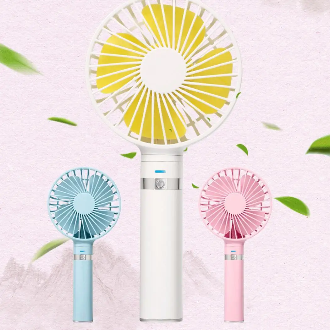 Портативный USB портативный мини вентилятор СВЕТОДИОДНЫЙ Ночник настольный с