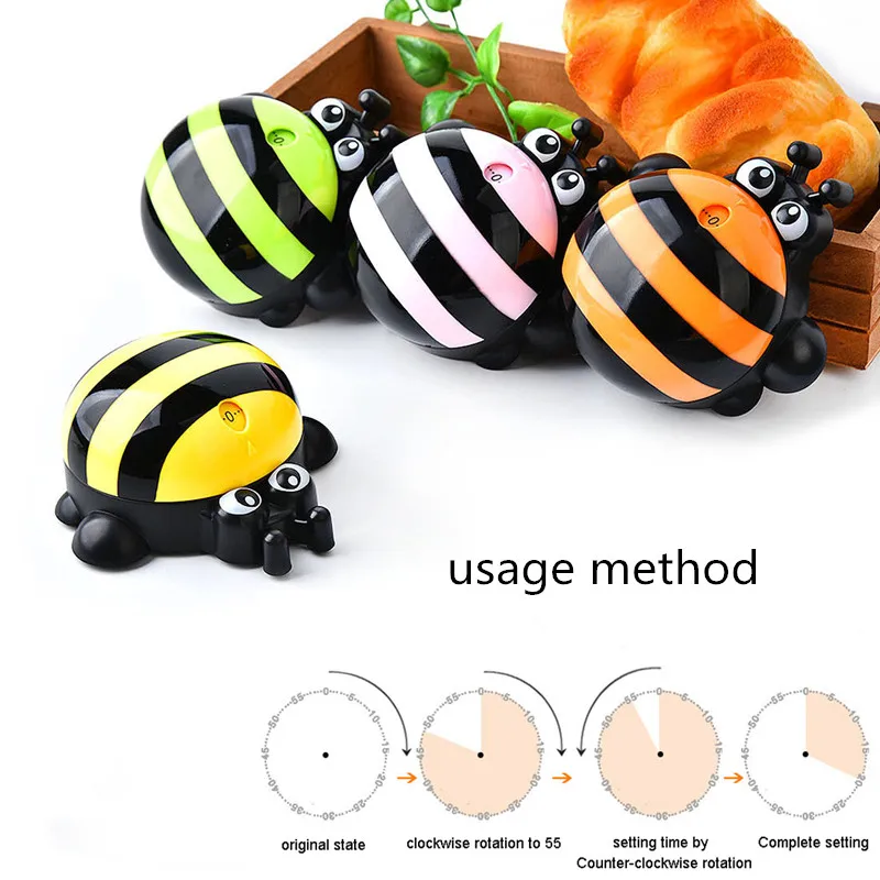

XMPROMO Timer Kitchen Mechanical with Magnetic Refrigerator Sticker Animals Decorative Kitchen Wall Cook Alarm Countdown Timer