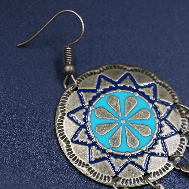 Boho серьги длинные висячие серьги из перьев классный подарок Винтаж ручной работы длинные висячие серьги, индийские украшения pendientes bijuteria bijoux(украшения своими руками