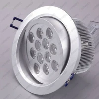 12w high power recessed led ceiling cabinet down light fixture bulb hi bright