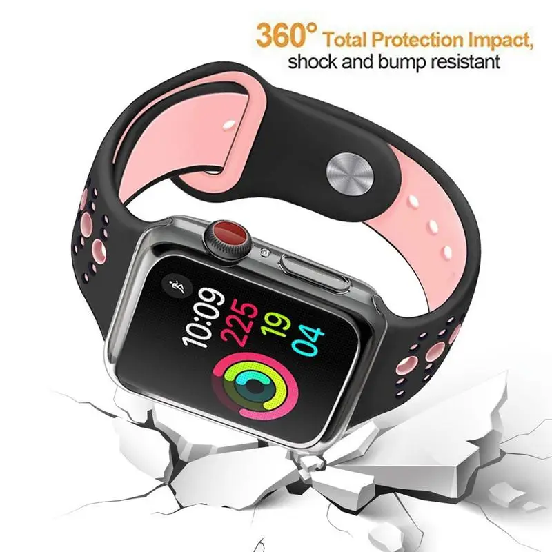 Новый прозрачный чехол из ТПУ для Apple Watch IWatch S4 Series 1 2 3 4 Ультратонкий защитный