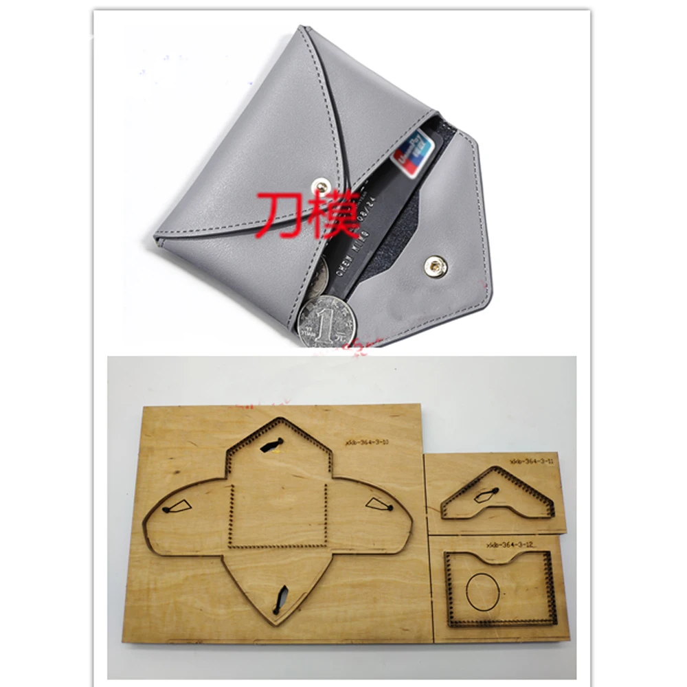 

leather craft template envelope card holder wallet case die cutting knife mould leather hole punches tool set deri el aletleri