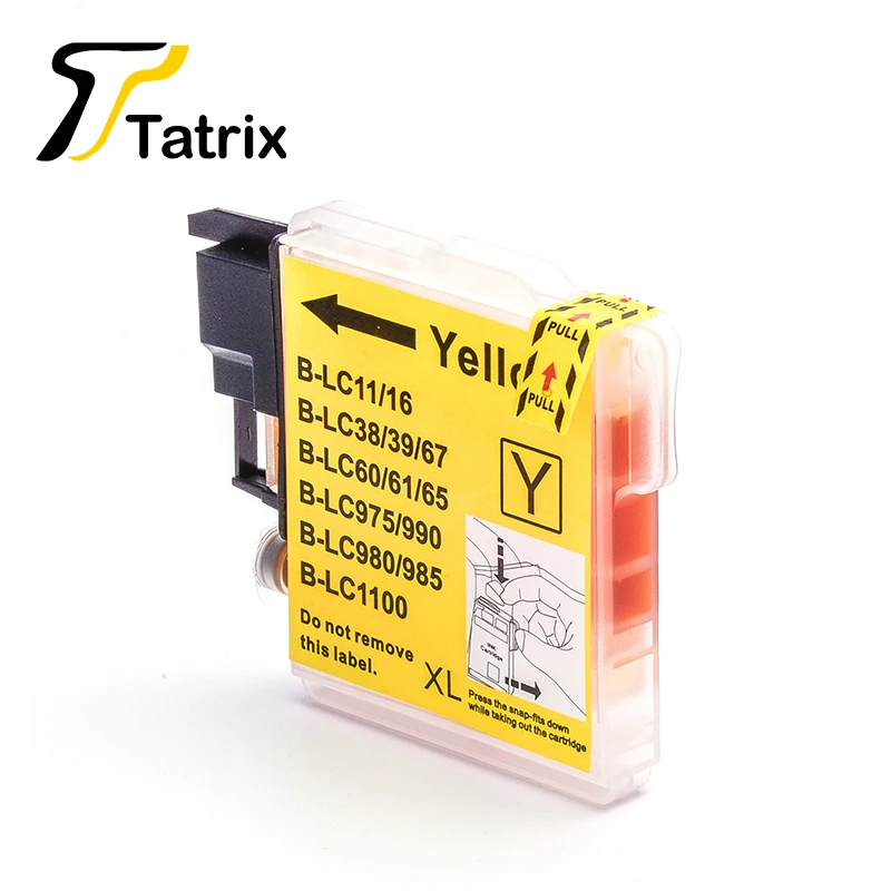 Чернильный картридж Tatrix LC11 LC16 LC38 LC61 LC65 LC67 LC980 LC990 LC1100 для Brother DCP J140W 145C 165C 185C 195C|ink