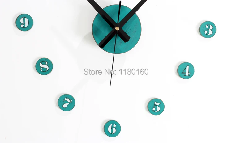 Diy идиллической старый ретро fun имитация дерева настенные часы Краткое числа