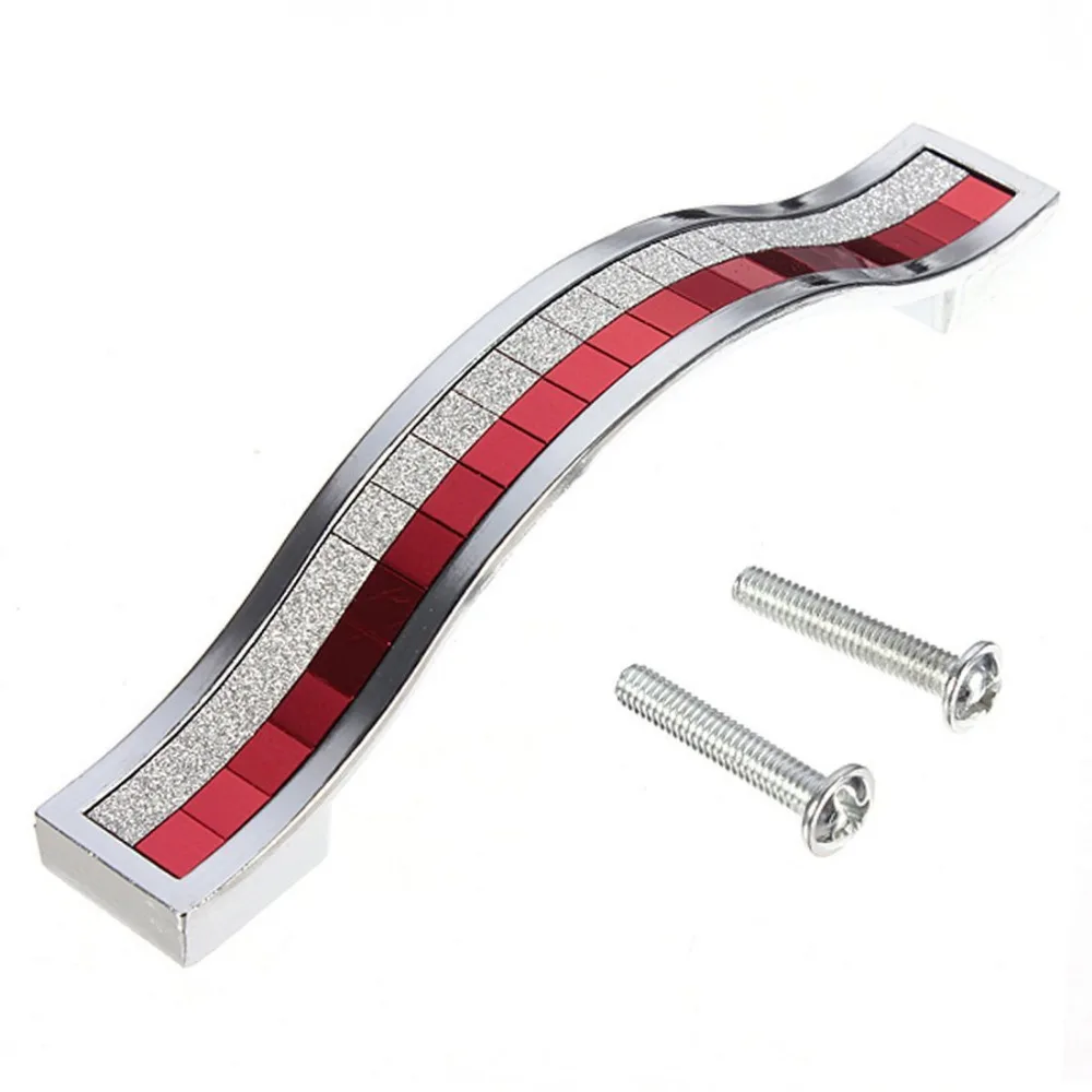 Современный Алмазный Хрустальный кухонный шкаф и ручки ящика 96 мм декоративный