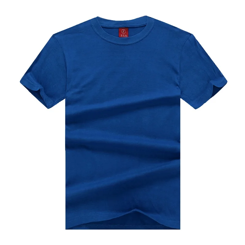 Dark blue Хлопковая рубашка на заказ DIY цифровой и экран печати свой собственный дизайн 8 цветов доступны для мужчин женщин одежда - Цвет: Dark blue