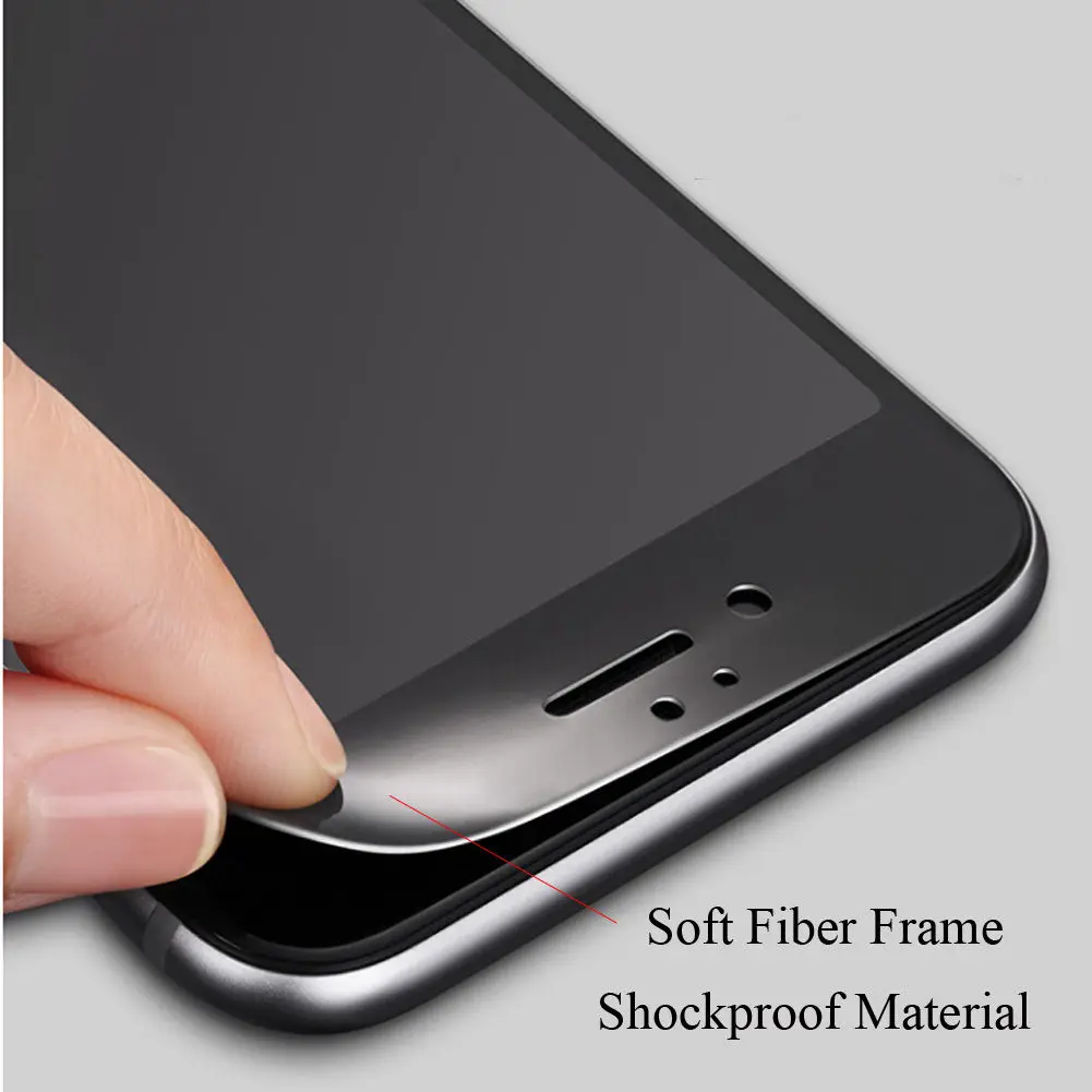 Полное покрытие из закаленного стекла для iPhone X 8 7 6 S Plus 5 5S протектор экрана