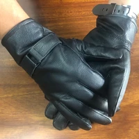 new mens leather gloves winter warm coral fleece genuine leather driving gloves women italy made goatskin motorcycle hand gloves