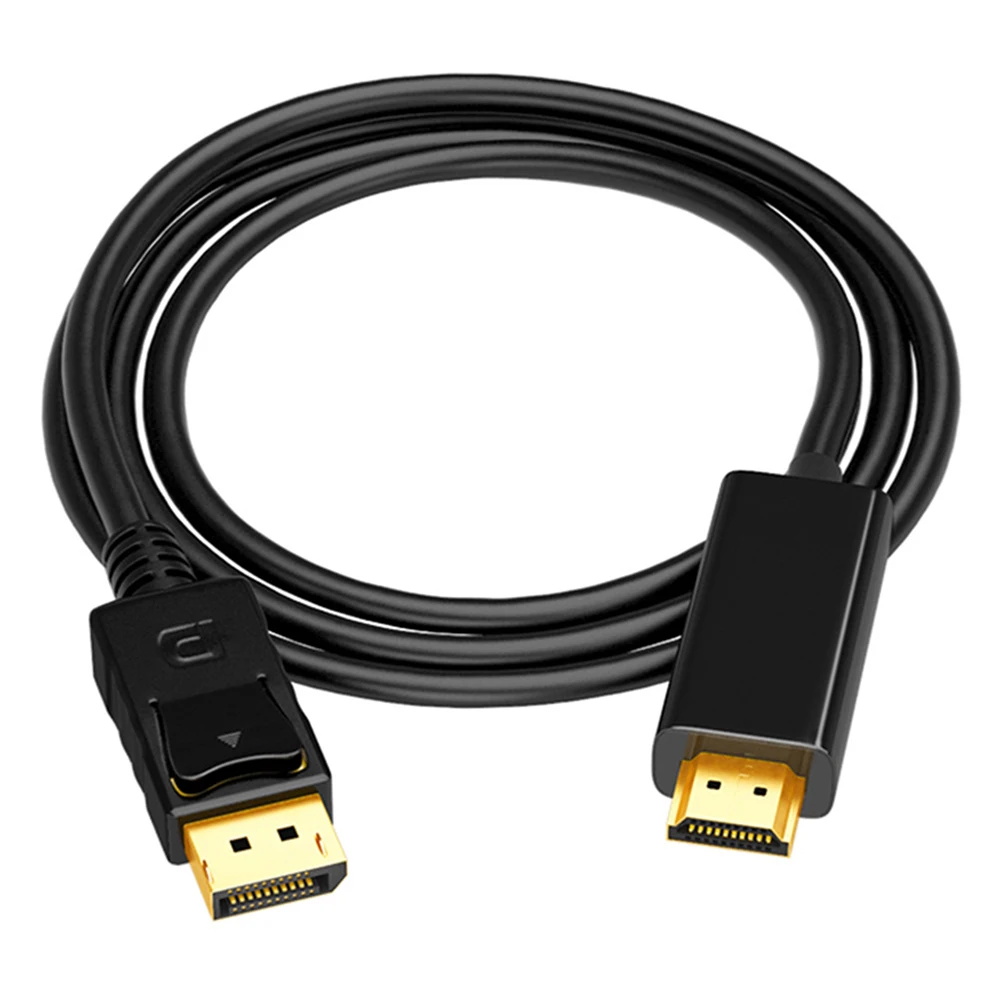 Универсальный 6 футов 1,8 м Адаптер DP к HDMI Дисплей порт мужской к HDTV Мужской кабель конвертер 4 к* 2 к 1080P для ПК ноутбук проектор