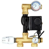 water underfloor heating manifold pump mixing valve unit brass