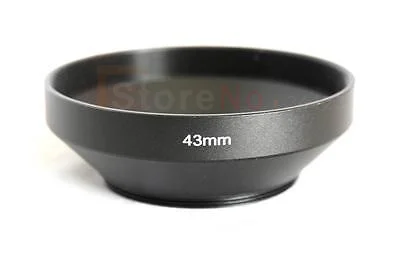 

2pcs 43mm Metal Wide Angle Lens Hood for All Camera Lens With 37mm Filter Thread