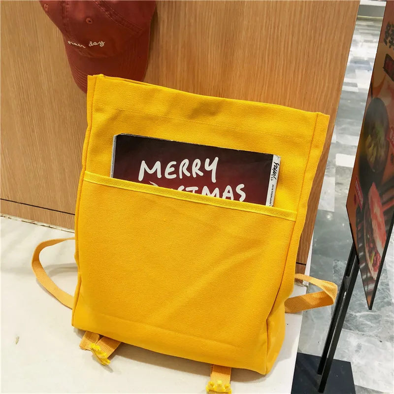 Женский холщовый школьный рюкзак для подростков Mochilas Bookbag модный школьный рюкзак для девочек черная школьная сумка