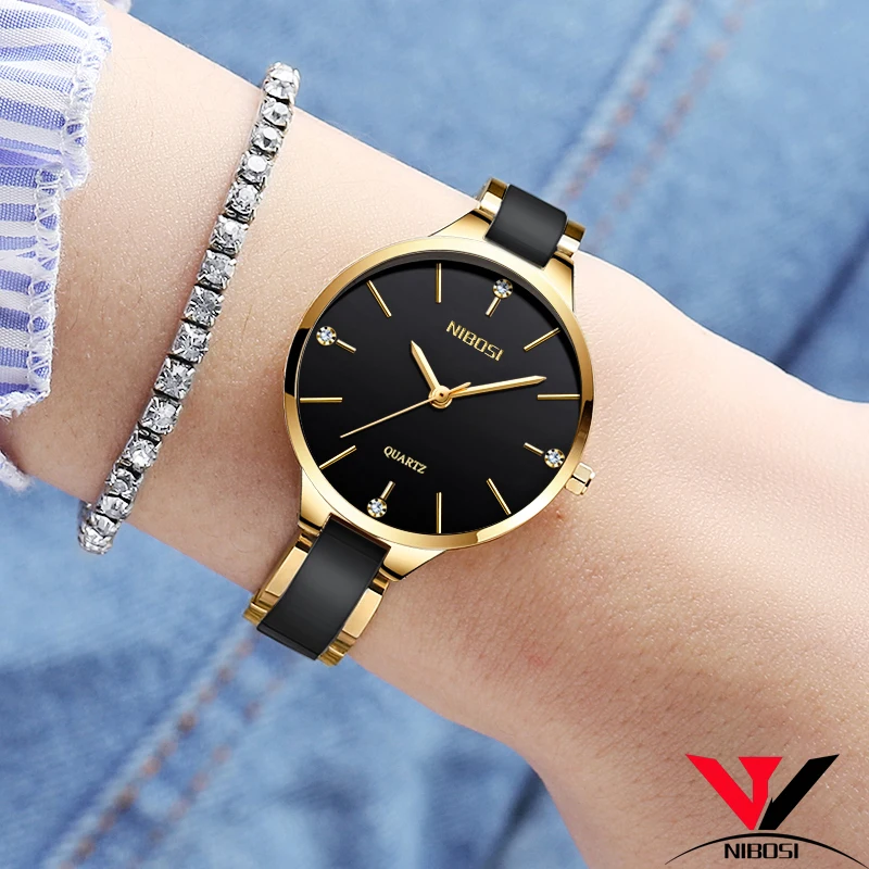Relojes Para Mujer NIBOSI женские часы браслет наручные водонепроницаемые Модные