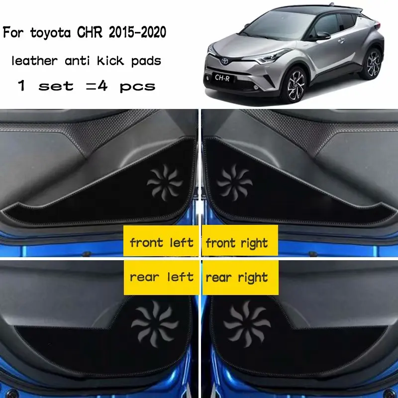 Кожаный коврик для дверей Toyota CHR 4 шт. стайлинга автомобиля антипригарный
