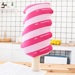 Pink rotated ice Разные Плюшевые Декоративные подушки животные Единорог фрукты клубники ледяное облако дождь Молоко Бутылка девушка шляпа мультфильм Пледы Подушки - Цвет: Pink rotated ice