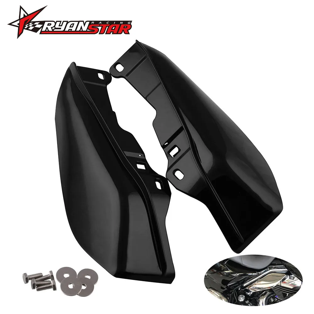 Triclicks черные воздушные дефлекторы средней оправы обрезающие для Harley Touring Road King