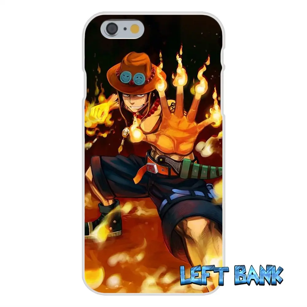 One Piece Portgas D. Ace Slim Silicone Case For iPhone X 4 4S 5 5S 5C SE 6 6S 7 8 Plus | Мобильные телефоны и аксессуары