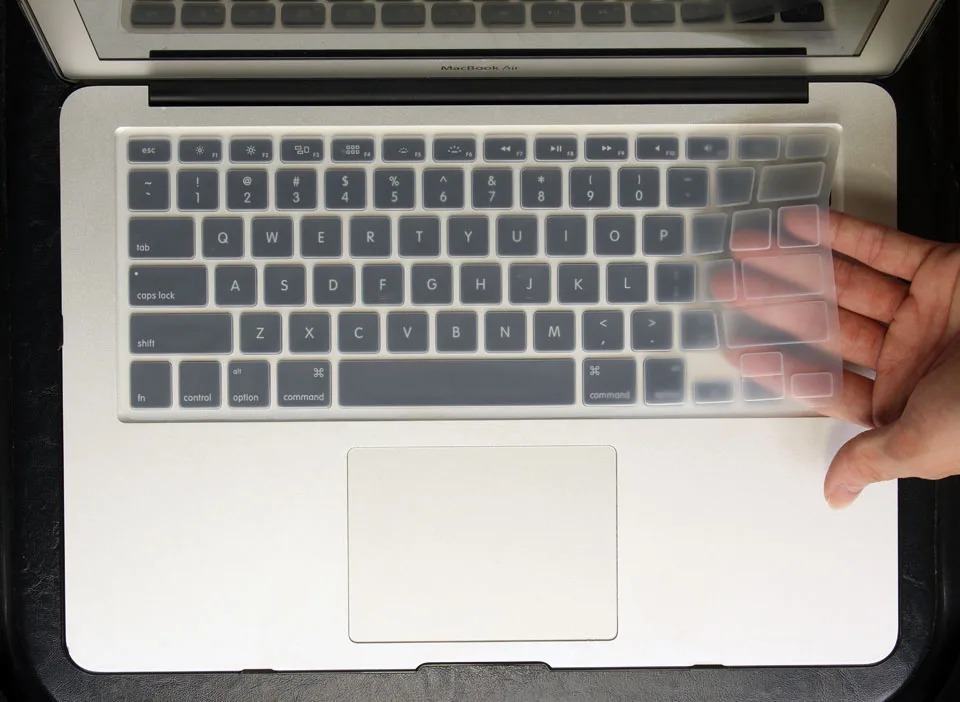 transparency Радужная силиконовая крышка клавиатуры для Apple macbook Air 13 защитные наклейки для mac book ноутбук пленка - Цвет: transparency