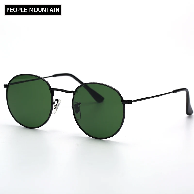 Роскошные круглые солнцезащитные очки для женщин фирменный дизайн Ретро стиль