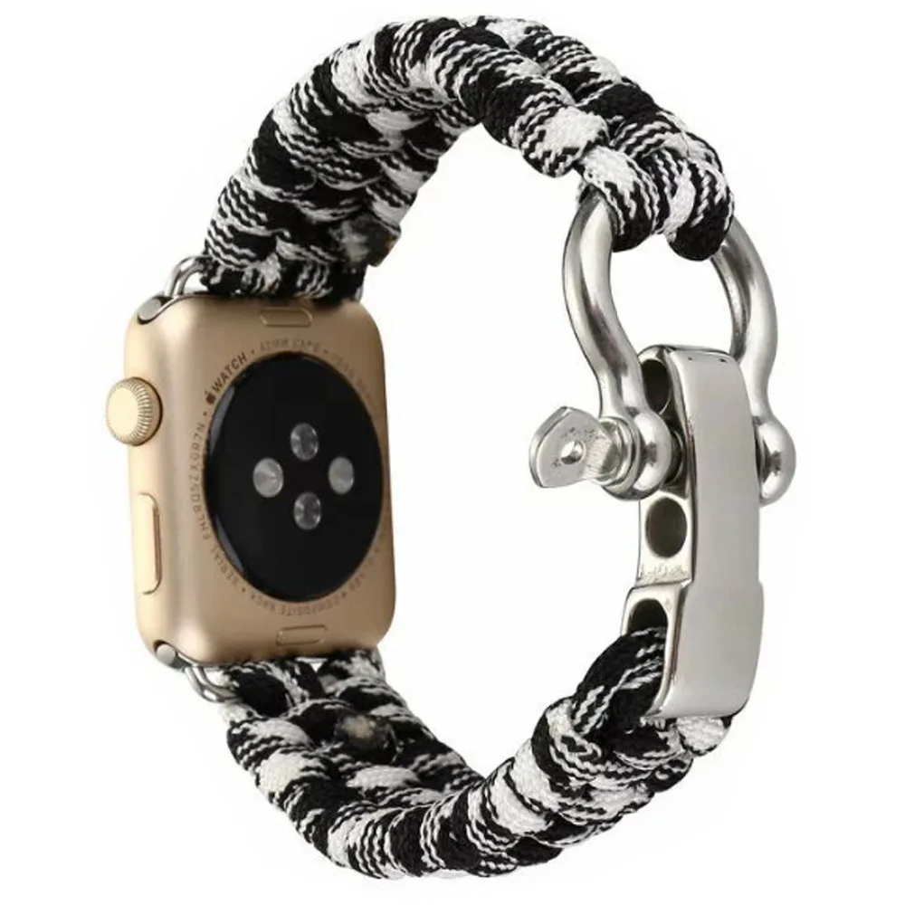 Страховочный трос Браслет для apple watch ремешок 42 мм 38 версия нейлоновые спортивные