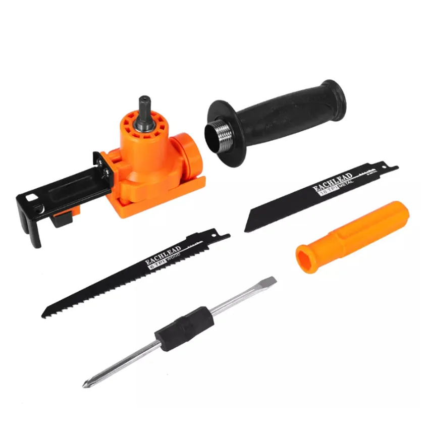 

ASCENDAS Reciprocating Saw Attachment Adapter Change Electric Drill Into Reciprocating Saw for Wood Metal Cutting TP-0255