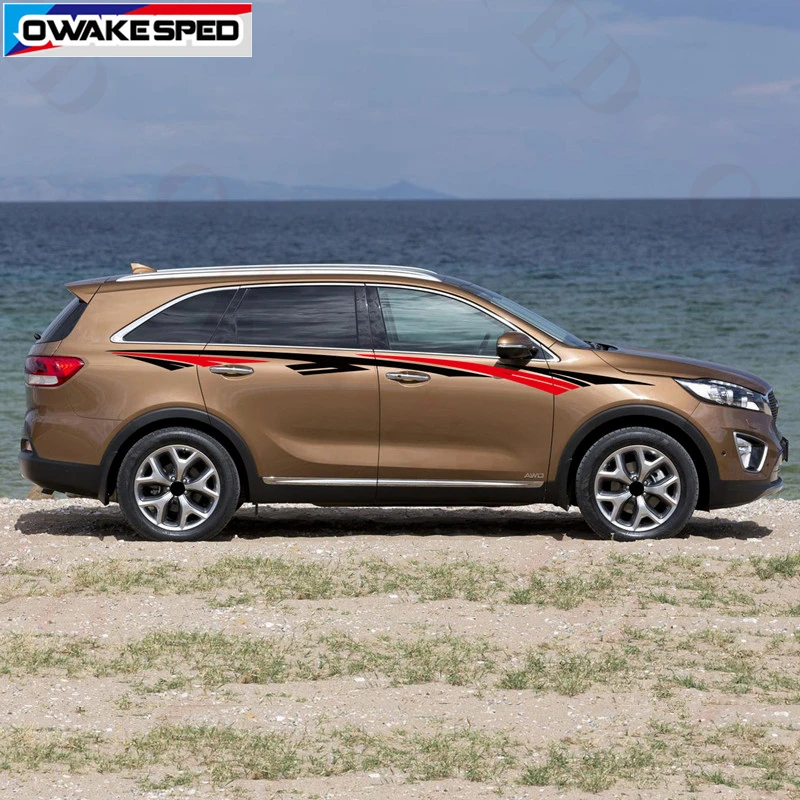 1 компл. Наклеек на талию автомобиля для KIA Sorento 2010 2018 внедорожные спортивные